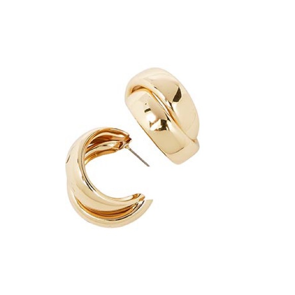 Double-Loop Hoop Earrings - Picture 6 of 6